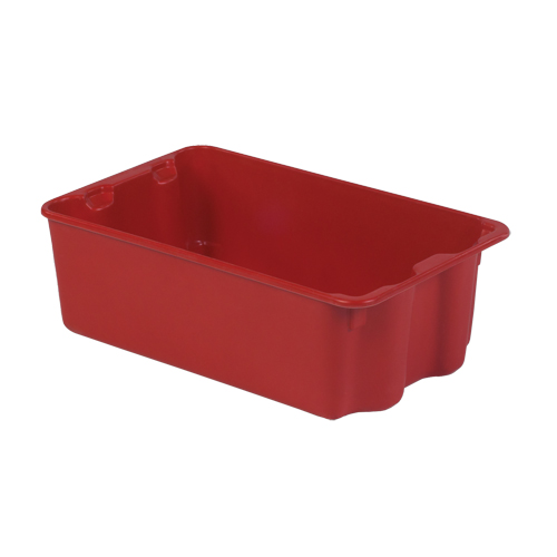 Polylewton Stack-N-Nest&reg; Containers, 7.9" x 24" x 14.1", Red Brunswick Fyr & Safety