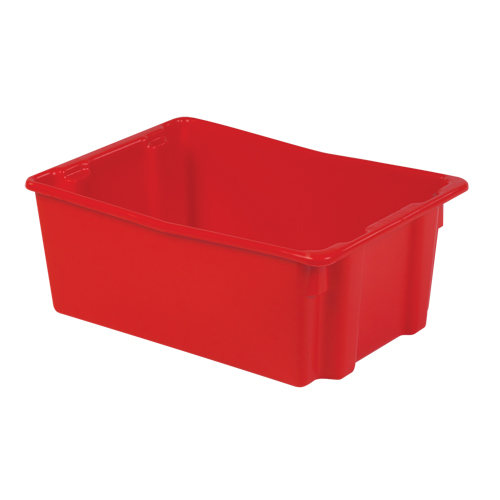 Contenants Stack-N-Nest Polylewton, 10,5" x 26,1" x 18,7", Rouge Brunswick Fyr & Safety