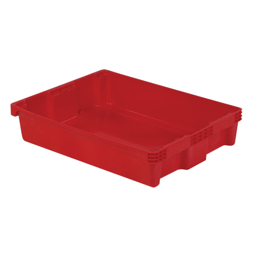 Contenants Stack-N-Nest Polylewton, 6,1" x 29,6" x 22,4", Rouge Brunswick Fyr & Safety
