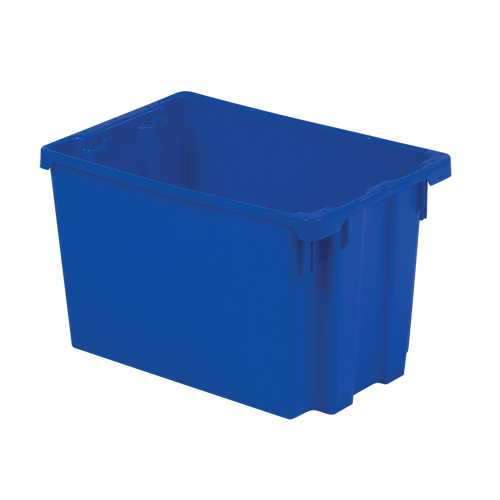 Contenants Stack-N-Nest Polylewton, 12,1" x 19,4" x 12,9", Bleu Brunswick Fyr & Safety