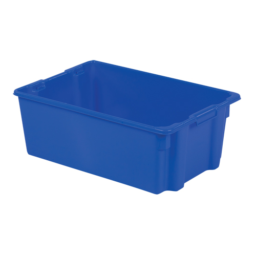 Contenants Stack-N-Nest Polylewton, 10,5" x 28,4" x 18,7", Bleu Brunswick Fyr & Safety