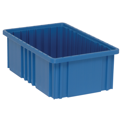 Contenants Divider Box, Plastique, 16,5" la x 10,9" p x 6" h, Bleu Brunswick Fyr & Safety