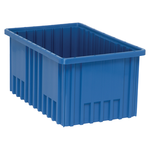 Contenants Divider Box, Plastique, 16,5" la x 10,9" p x 8" h, Bleu Brunswick Fyr & Safety