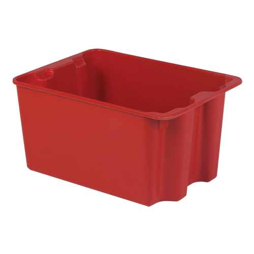 Contenants Stack-N-Nest de Plexton, 19,9" la x 27,5" p x 14" h, Rouge Brunswick Fyr & Safety