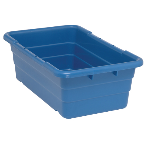 Cross Stack Bins, 16" W x 25.125" D x 8.5" H, Blue Brunswick Fyr & Safety