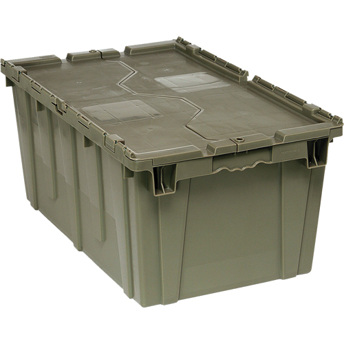 Boîte de transfert avec couvercle, 12,5" x  x , Gris Brunswick Fyr & Safety