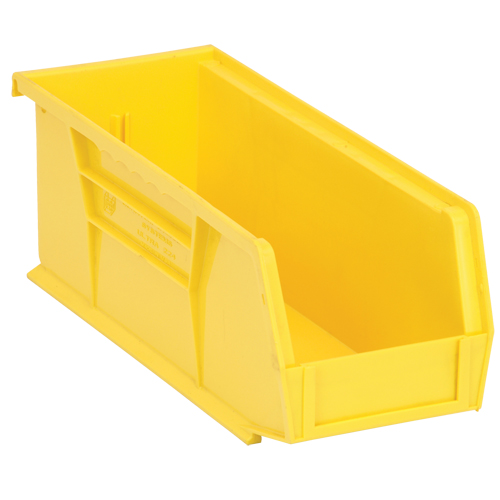 Ultra Stack & Hang Bin, 4-1/8" W x 4" H x 10-7/8" D, Yellow Brunswick Fyr & Safety