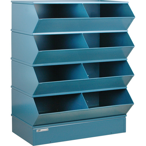 Pre-Engineered Sectional Systems, 5000 lbs. Cap., 37" W x 24" D x 44" H, Blue Brunswick Fyr & Safety