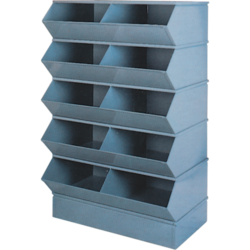 Pre-Engineered Sectional Systems, 5000 lbs. Cap., 37" W x 24" D x 55" H, Blue Brunswick Fyr & Safety