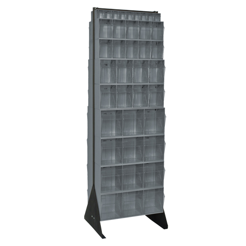 Tip-Out Bins Stand, 23-5/8" W x 16" D x 75" H, 72 Drawers Brunswick Fyr & Safety