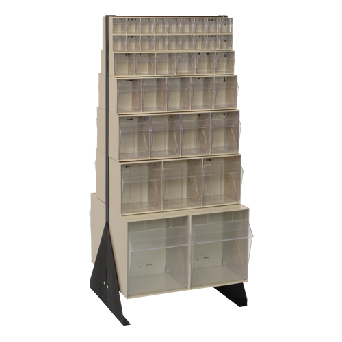 Support pour bacs basculants, 23-5/8" la x 16" p x 52" h, 76 tiroirs Brunswick Fyr & Safety