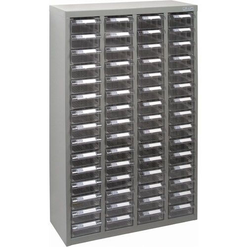 KPC-700 Parts Cabinet, Galvanized Steel, 60 Drawers, 23-1/10" x 8-7/10" x 36-9/10", Grey Brunswick Fyr & Safety