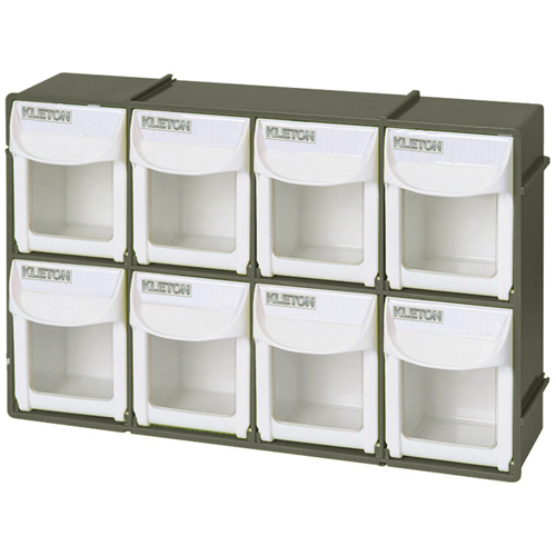 Bac basculant robuste, 11-3/4" la x 2-3/4" p x 7-7/8" h, 8 tiroirs Brunswick Fyr & Safety