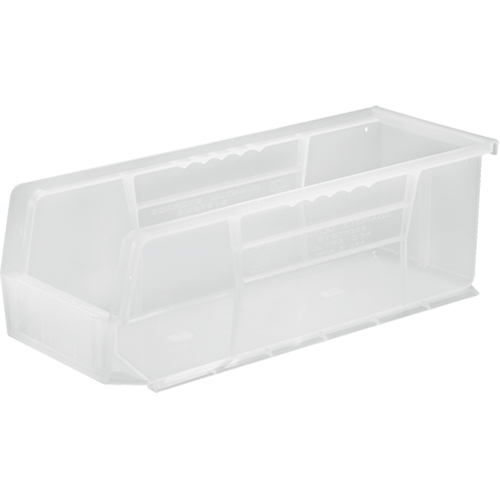 Bac transparent ultra empilable & suspendable, 5-1/2" la, 5" h x 14-3/4" p, Transparent Brunswick Fyr & Safety