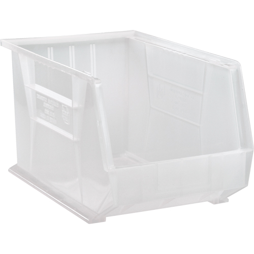Clear-View Ultra Stack & Hang Bin, 11" W x 10" H x 18" D, Clear Brunswick Fyr & Safety