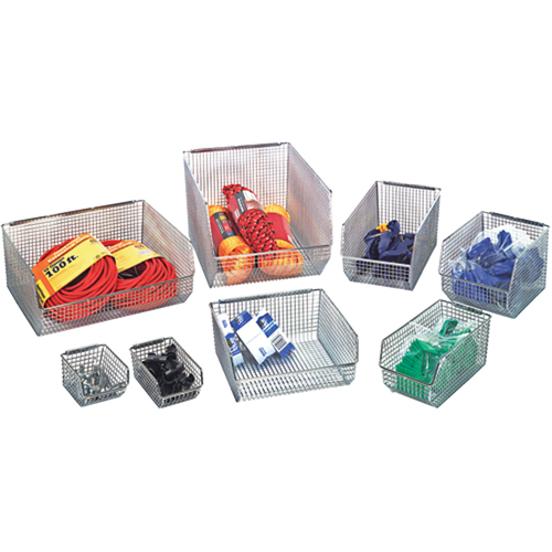 Bacs en fil m&eacute;tallique empilables et suspendables Brunswick Fyr & Safety