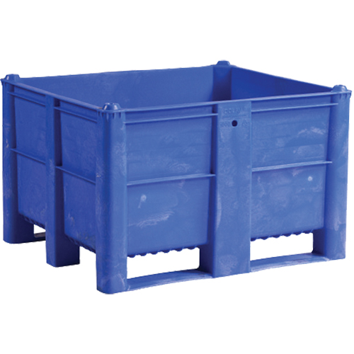 Conteneur pour palettes, 40"/47,25" p x 48"/39,4" la x 29"/29,1" h, Capacit&eacute; 1543 lb/2650 lb, Bleu Brunswick Fyr & Safety