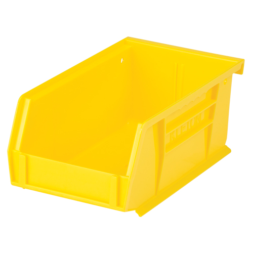 Bac empilable & &agrave; suspendre, 4-1/8" la, 3" h x 7-3/8" p, Jaune Brunswick Fyr & Safety