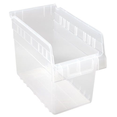 Bacs pour &eacute;tag&egrave;re Store-Max, 6-5/8" la x 8" H x 11-5/8" p, Transparent, Capacit&eacute; 44 lb Brunswick Fyr & Safety