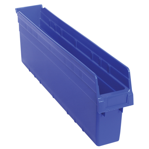 Bacs pour &eacute;tag&egrave;re Store-Max, 4-3/8" la x 8" H x 23-5/8" p, Bleu, Capacit&eacute; 68 lb Brunswick Fyr & Safety