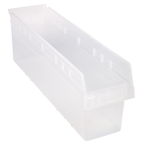 Bacs pour &eacute;tag&egrave;re Store-Max, 6-5/8" la x 8" H x 23-5/8" p, Transparent, Capacit&eacute; 68 lb Brunswick Fyr & Safety