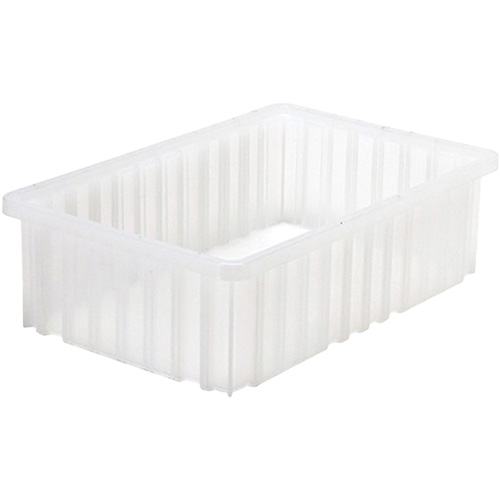 Divider Box&reg; Container, Plastic, 16.5" W x 10.875" D x 5" H, Grey Brunswick Fyr & Safety