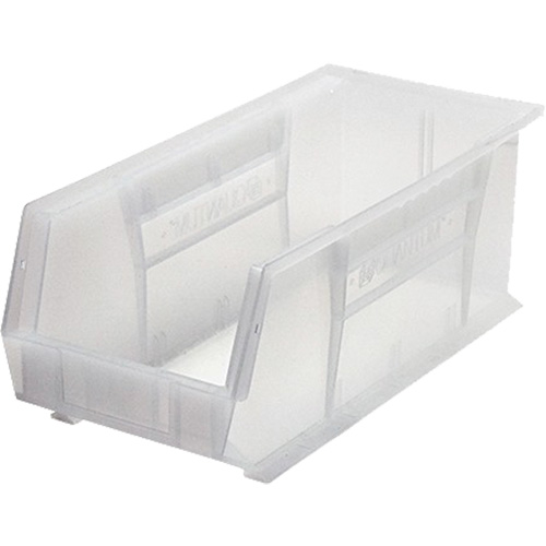 Ultra Stack & Hang Bin, 8-1/4" W x 7" H x 18" D, Clear Brunswick Fyr & Safety