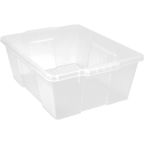 Contenant avec loquets en plastique,  la x 21" p x 7,75" h, Transparent Brunswick Fyr & Safety