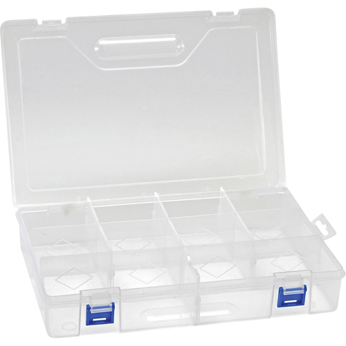 Boîte &agrave; compartiments en plastique, 7,75" la x 11,75" p x 2,2" h, 10 compartiments Brunswick Fyr & Safety