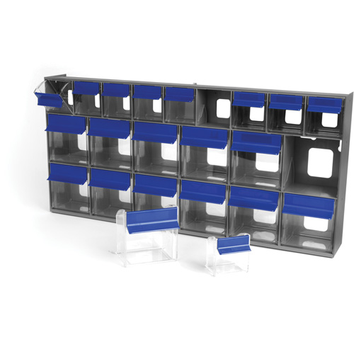 Tilt Bins Unit, 23-5/8" W x 3-5/8" D x 11-1/6" H, 21 Drawers Brunswick Fyr & Safety