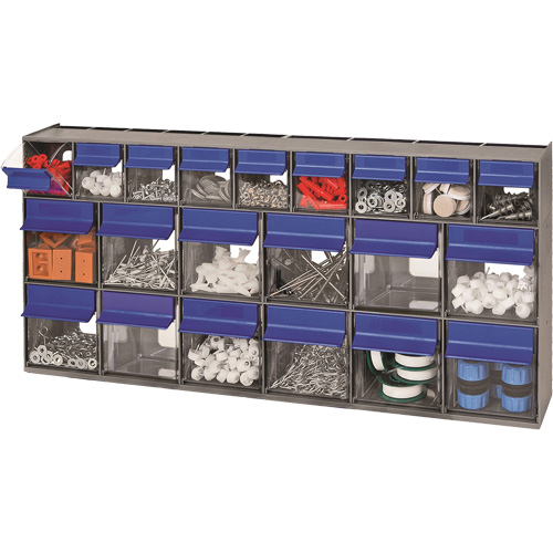 Tilt Bins Unit, 23-5/8" W x 3-5/8" D x 11-1/6" H, 21 Drawers Brunswick Fyr & Safety