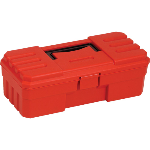 Tool Box, 12" W x 6" D x 4" H, Red Brunswick Fyr & Safety