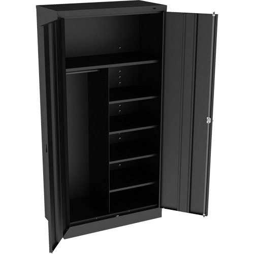 Armoire &agrave; combinaison, 36" la x 18" p x 72" h, Noir Brunswick Fyr & Safety