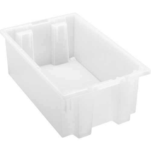 Contenant robuste Stack & Nest, 6" x 11" x 18", Transparent Brunswick Fyr & Safety