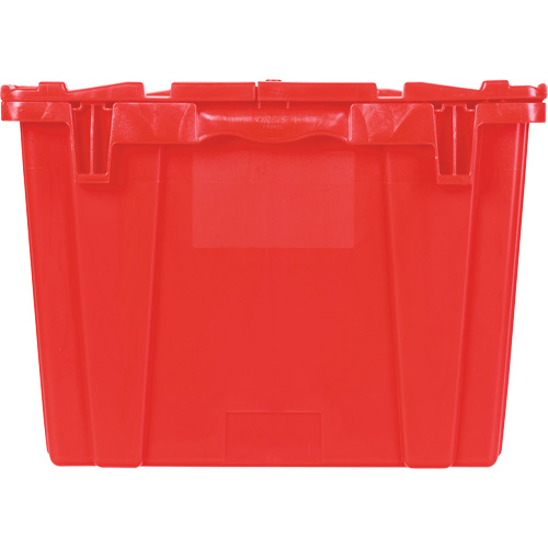FP243C FliPak Nestable Tote, 26.9" x 16.9" x 12.1", Red Brunswick Fyr & Safety