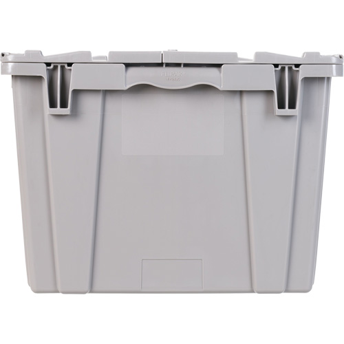 FP243C FliPak Nestable Tote, 26.9" x 16.9" x 12.1", Grey Brunswick Fyr & Safety