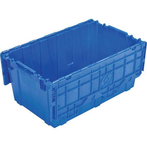FP243C FliPak Nestable Tote, 26.9" x 16.9" x 12.1", Blue Brunswick Fyr & Safety