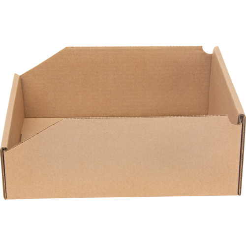 Deep Corrugated Parts Bins, 11-3/4" W x 11-1/4" D x 4-1/2" H, Beige Brunswick Fyr & Safety