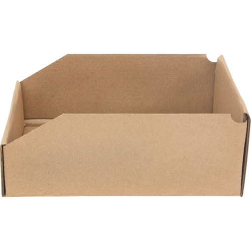 Deep Corrugated Parts Bins, 8-3/4" W x 11-1/4" D x 4-1/2" H, Beige Brunswick Fyr & Safety
