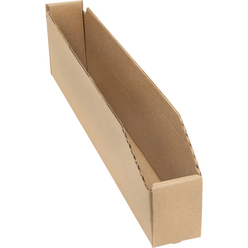 Boîtes profondes en carton ondul&eacute;, 2-7/8" la x 17-1/4" p x 4-1/2" h, Beige Brunswick Fyr & Safety