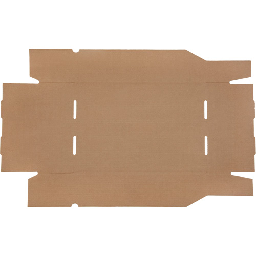 Boîtes profondes en carton ondul&eacute;, 11-3/4" la x 17-1/4" p x 4-1/2" h, Beige Brunswick Fyr & Safety