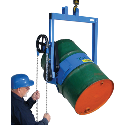 Drum Lifter, 55 US gal. (45 Imperial Gal.) Drum Size, 800 lbs./363 kg. Cap. Brunswick Fyr & Safety
