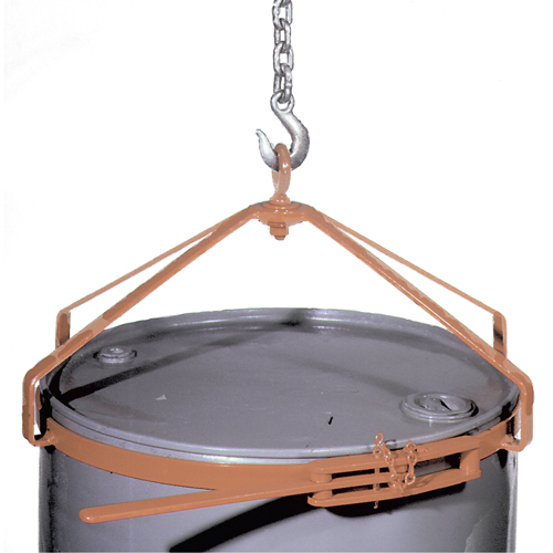 Manual Vertical Drum Lifter, 55 US gal. (45 Imperial Gal.), 700 lbs./317 kg. Cap. Brunswick Fyr & Safety