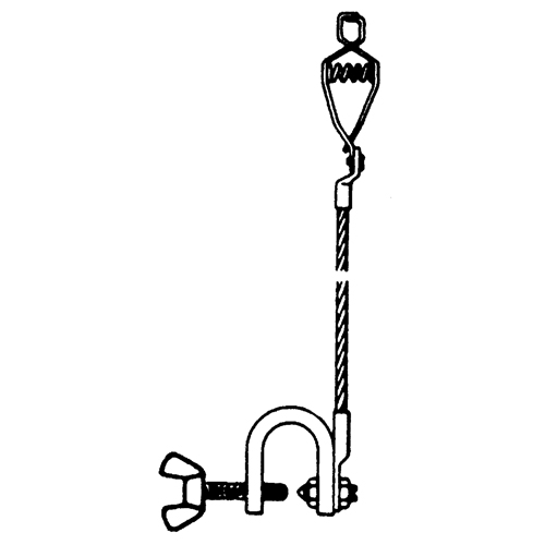 Light-Duty Bonding & Grounding Wire Assemblies - Alligator Clip & Small C-Clamps Brunswick Fyr & Safety