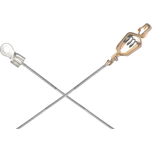 Light-Duty Bonding & Grounding Wire Assemblies - Alligator Clip & 1/4" Terminal Connectors Brunswick Fyr & Safety