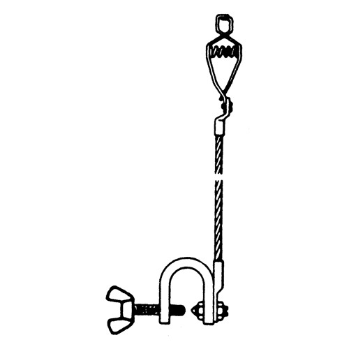 Assemblages l&eacute;gers de c&acirc;bles de masse et de mise &agrave; la terre - Pinces crocodile & petites pinces en c Brunswick Fyr & Safety