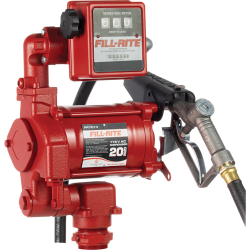 AC Utility Rotary Vane Pumps, 115 V, 20 GPM Brunswick Fyr & Safety