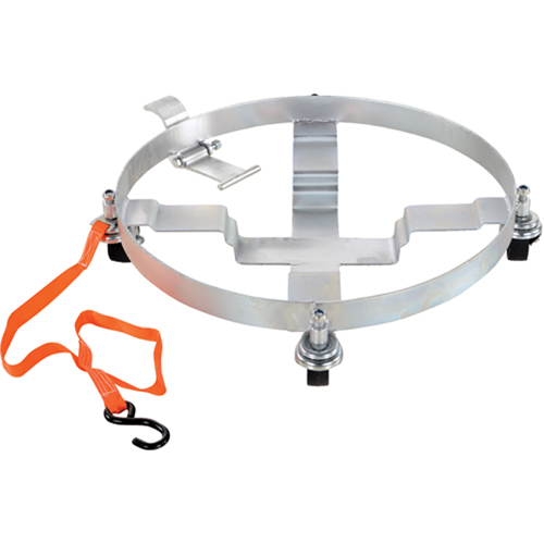 Chariots &agrave; inclinaison pour baril, Acier, Capacit&eacute;e 1200 lb, Diam&egrave;tre 23-1/2", Roue en Fonte Brunswick Fyr & Safety