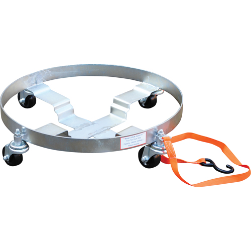 Chariots &agrave; &eacute;tages multiples pour baril, Acier, Capacit&eacute;e 900 lb, Diam&egrave;tre 23-1/2", Roue en Caoutchouc Brunswick Fyr & Safety