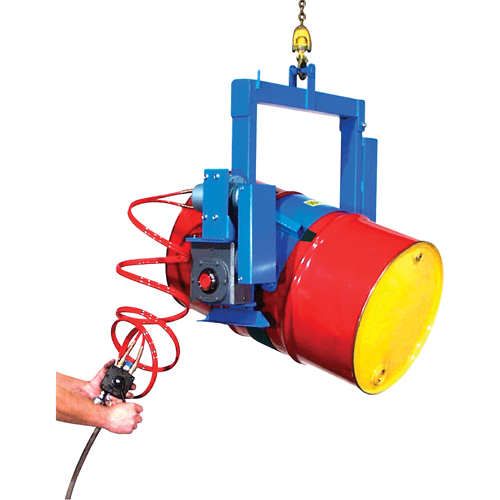 BASCULE BARIL POUDRE MOTEUR AIR, Baril de 55 gal. US (45 gal. imp.), Capacit&eacute; 1500 lb/680 kg Brunswick Fyr & Safety